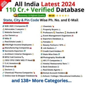 110 Cr+ Verified All India Latest 2024 Database