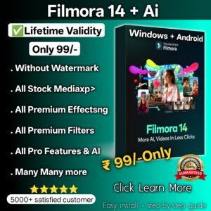 Wondershare Filmora 14+AI Latest Version for Lifetime Wondershare Filmora 14+AI Latest Version for Lifetime